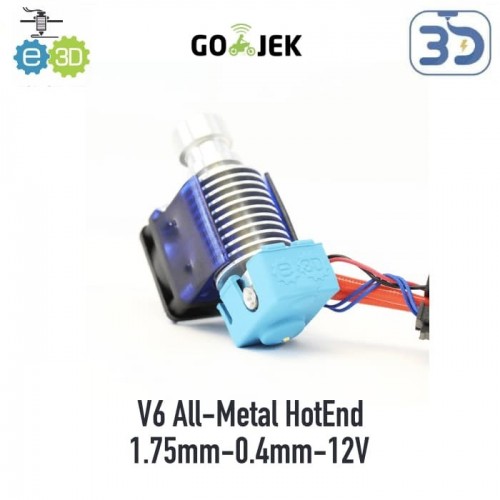 Original E3D V6 All-Metal HotEnd 1.75mm 0.4mm from UK - Bowden